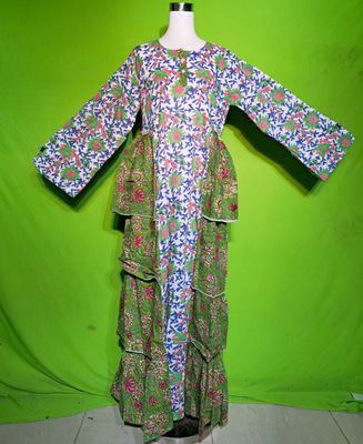 S-M Butterfly Dress 100% Cotton 57&quot; Inches Long Jalabiya