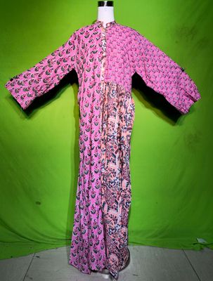 L-XL Afia Dress 100% Cotton 57&quot; Inches Long Jalabiya