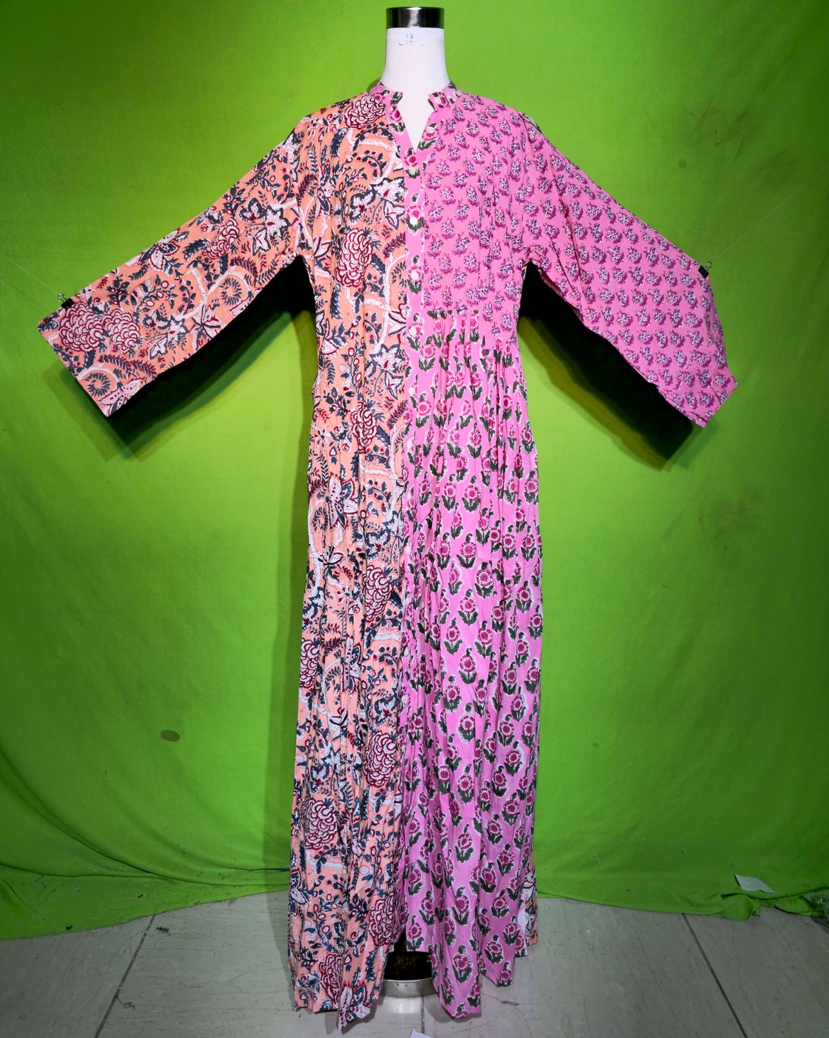 L-XL Afia Dress 100% Cotton 57&quot; Inches Long Jalabiya