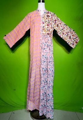 S-M Afia Dress 100% Cotton 57&quot; Inches Long Jalabiya