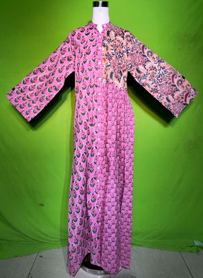 L-XL Afia Dress 100% Cotton 57&quot; Inches Long Jalabiya
