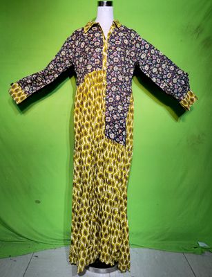 S-M New Singa Dress 100% Cotton 57&quot; Inches Long Jalabiya