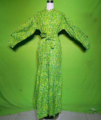 L-XL Belt Dress 100% Cotton 57&quot; Inches Long Jalabiya
