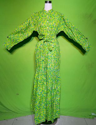 S-M Belt Dress 100% Cotton 57&quot; Inches Long Jalabiya