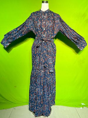 S-M Belt Dress 100% Cotton 57&quot; Inches Long Jalabiya