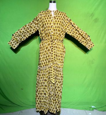 S-M Belt Dress 100% Cotton 57&quot; Inches Long Jalabiya