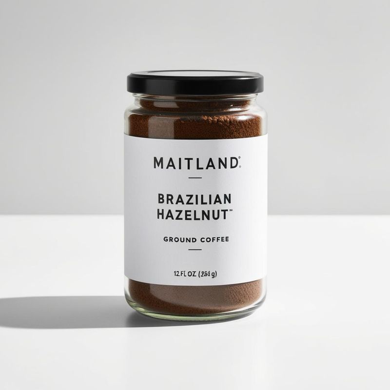 Brazilian hazelnut ground coffee