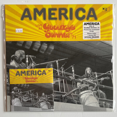 America &quot;Live At Goodbye Summer &#39;71&quot; LP (RSD Black Friday 2022)