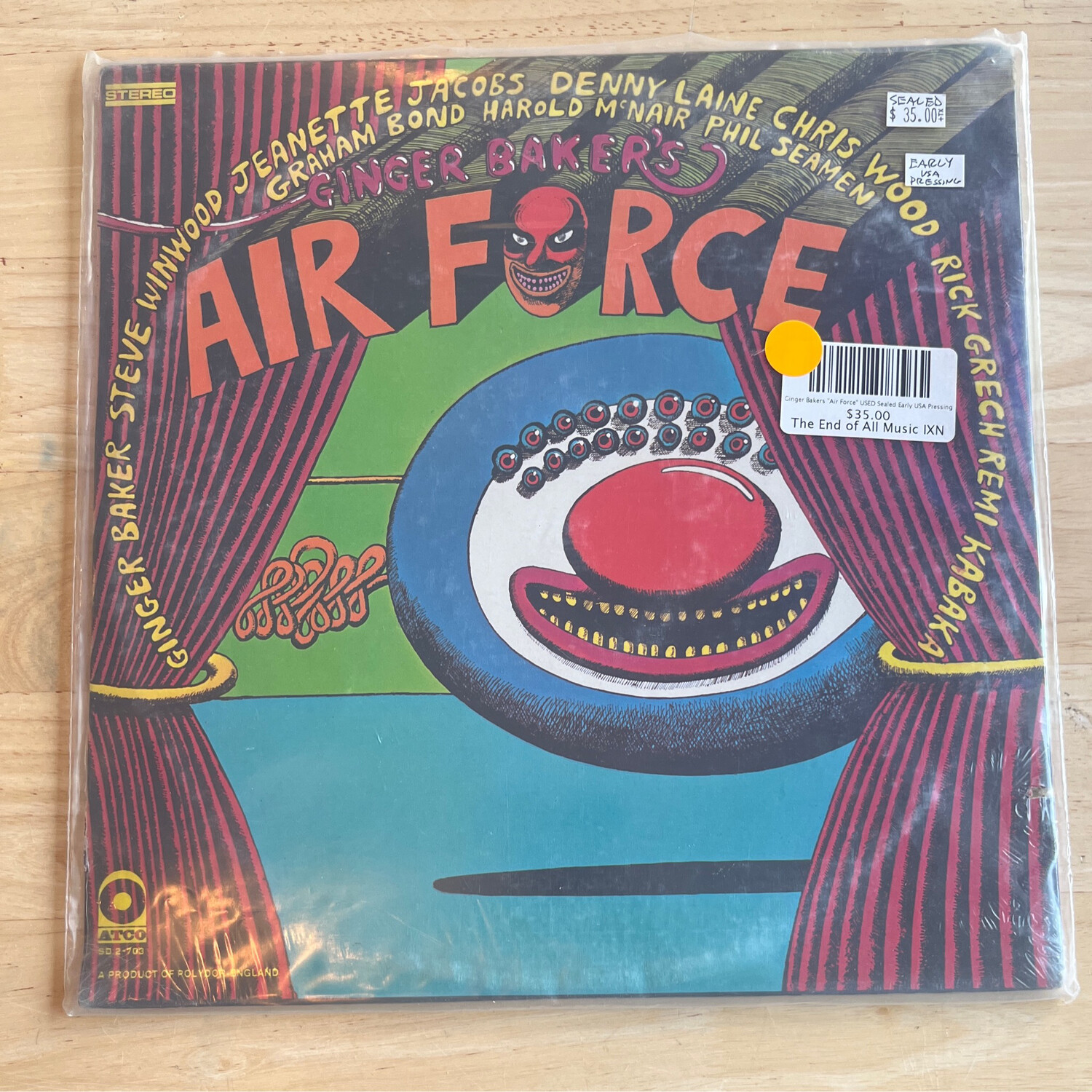 Ginger Bakers &quot;Air Force&quot; USED Sealed Early USA Pressing