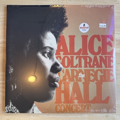 Alice Coltrane "The Carnegie Hall Concert" LP (Impulse)