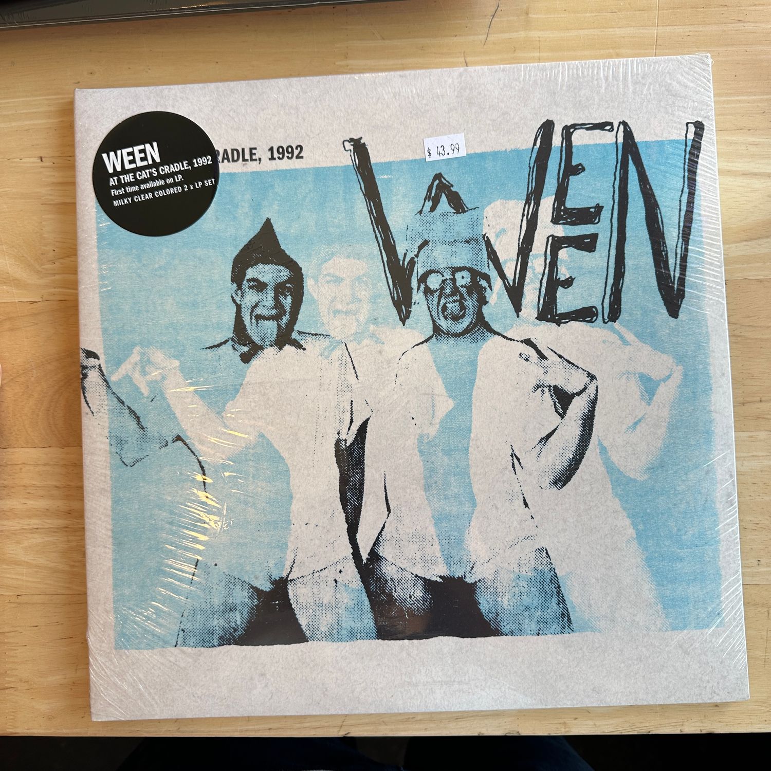 WEEN &quot;At the Cat&#39;s Cradle 1992&quot; LP (clear vinyl)