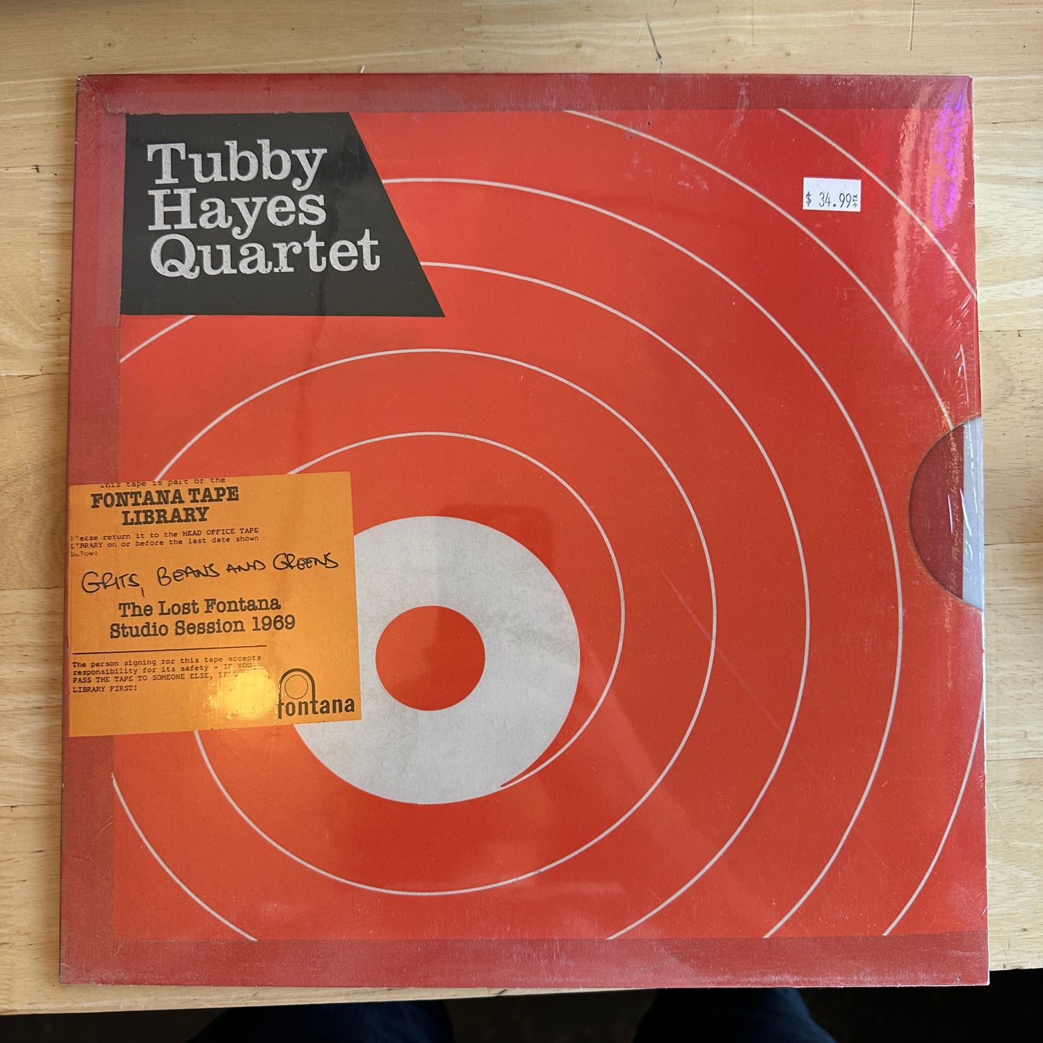 Tubby Hayes Quartet &quot;Grits, Beans and Greens&quot; LP