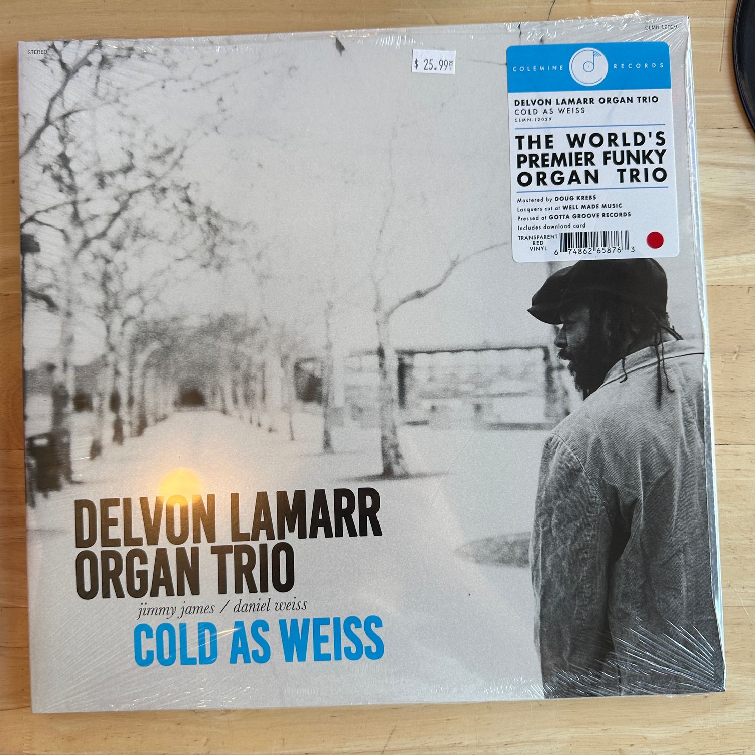 Delvon Lamar Organ Trio &quot;Cold As Weiss&quot; LP (Transparent Red Vinyl)