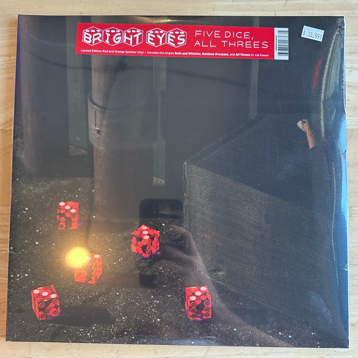 Bright Eyes &quot;Five Dice, All Threes&quot; LP (Colored Vinyl)