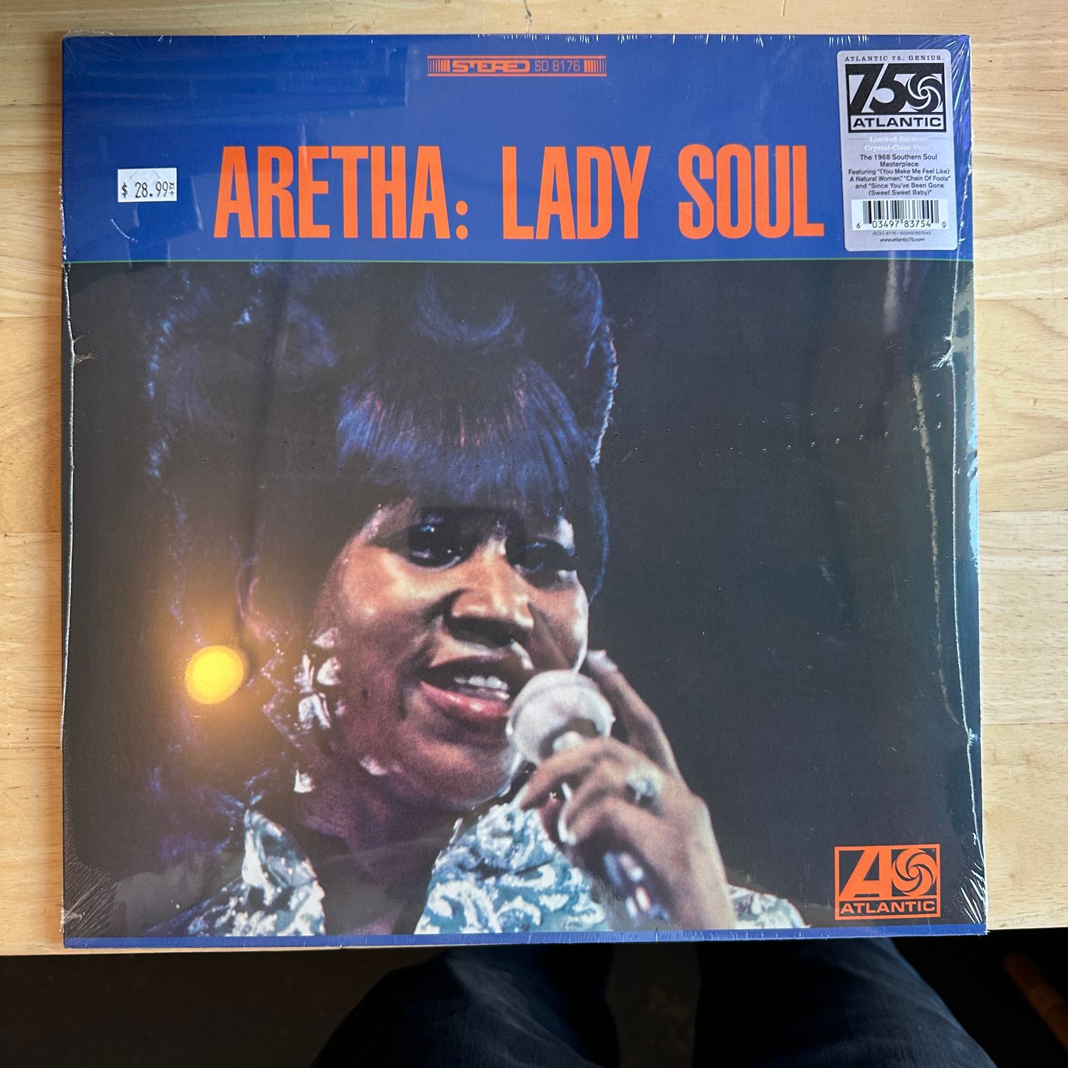 Aretha Franklin &quot;Lady Soul&quot; LP (Limited Clear Vinyl Atlantic 75)