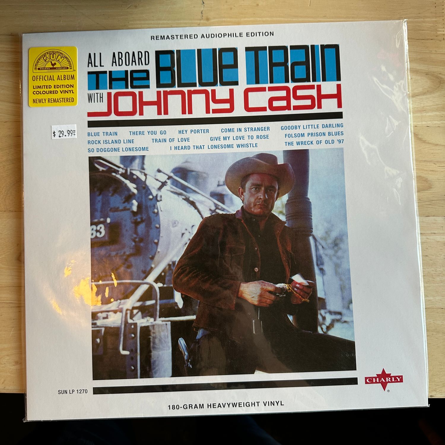 Johnny Cash &quot;All Aboard the Blue Train&quot; LP (color vinyl)