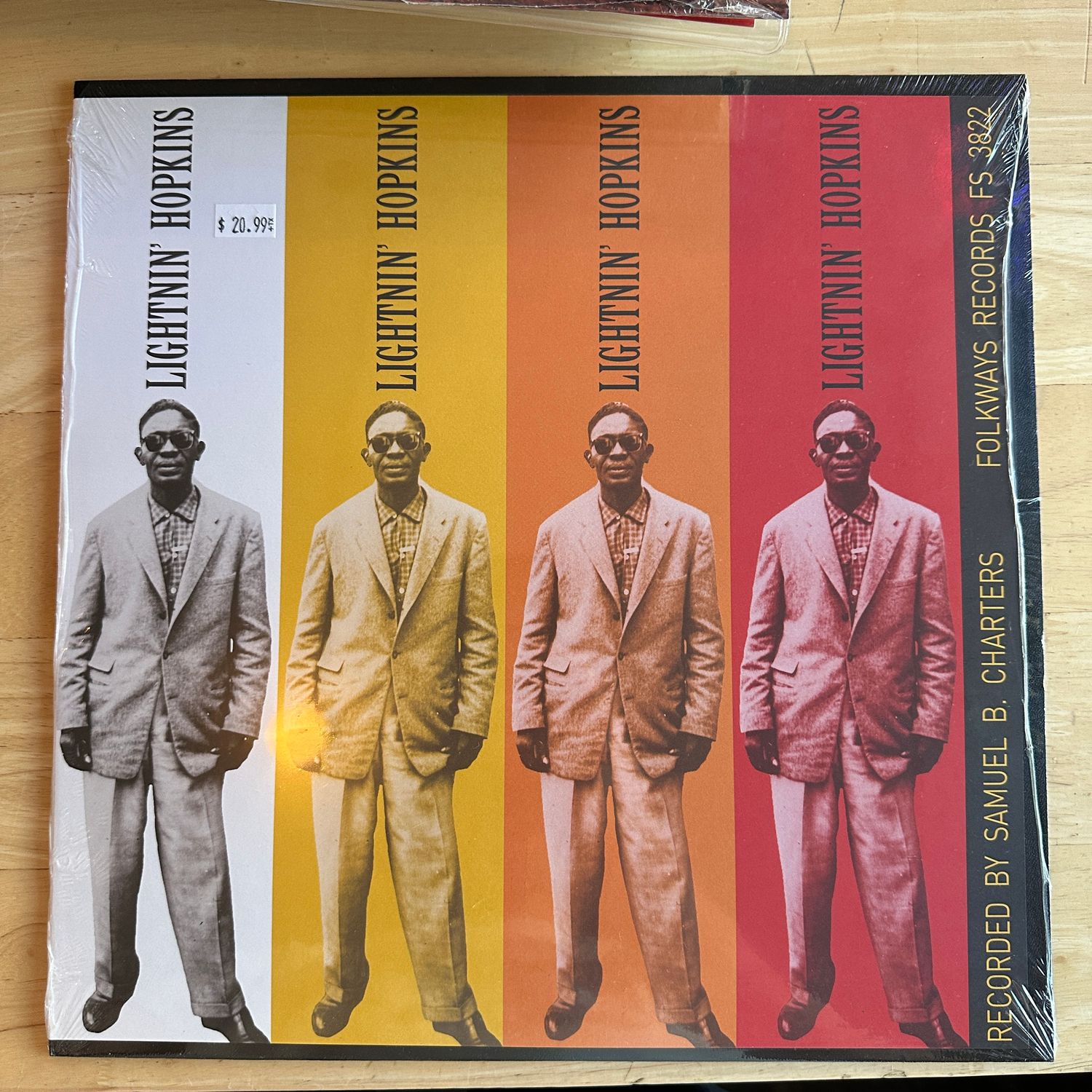 &quot;Lightnin&#39; Hopkins: Recorded by Sam Charters&quot; LP
