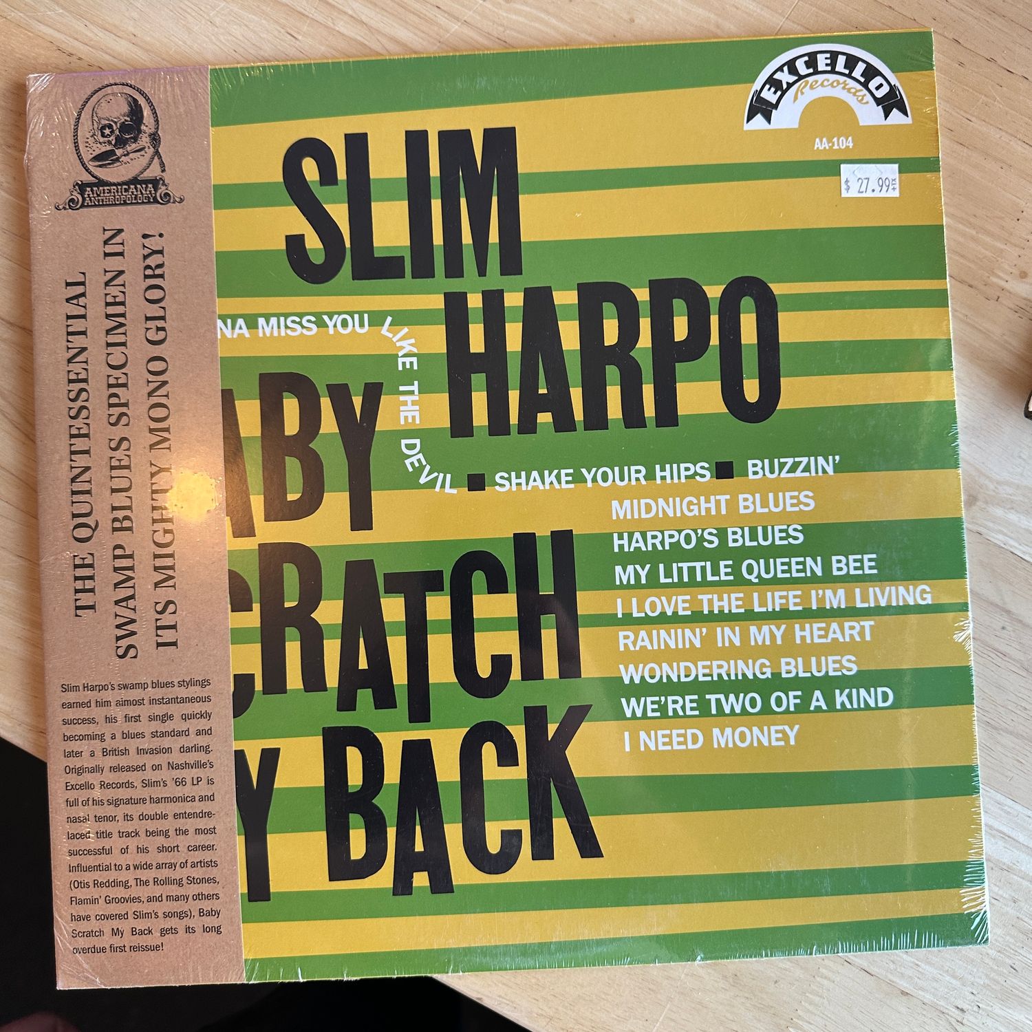 Slim Harpo &quot;Baby Scratch My Back&quot; LP