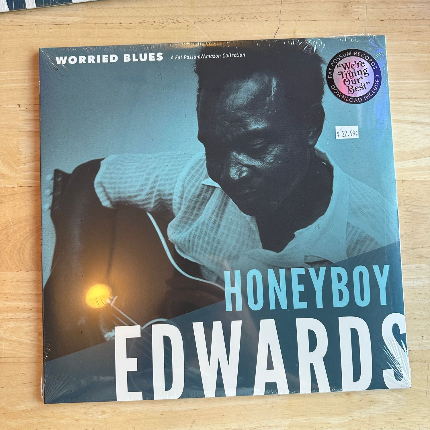 Honeyboy Edwards &quot;Worried Blues&quot; LP (Fat Possum)