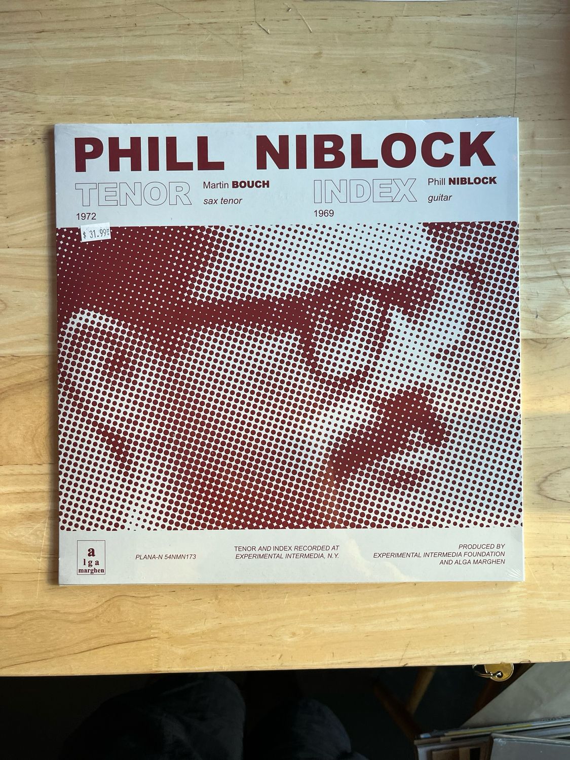 Phill Niblock &quot;Boston / Tenor&quot; LP 
