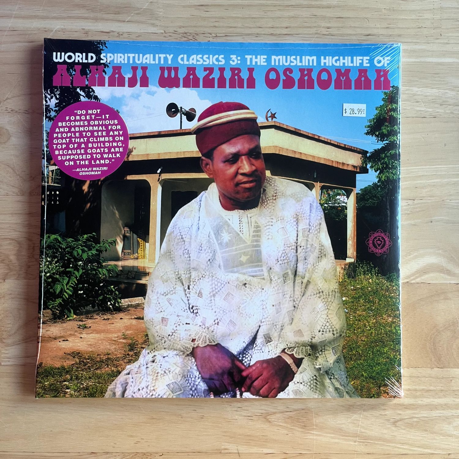 Alhaji Waziri Oshomah &quot;World Spirituality Classics 3&quot; LP