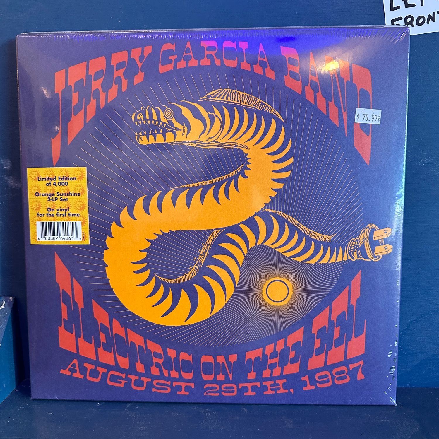 Jerry Garcia Band &quot;Electric On The Eel - August 29, 1987&quot; 3-LP Set (RSD Black Friday 2024 - Orange Sunshine Vinyl)