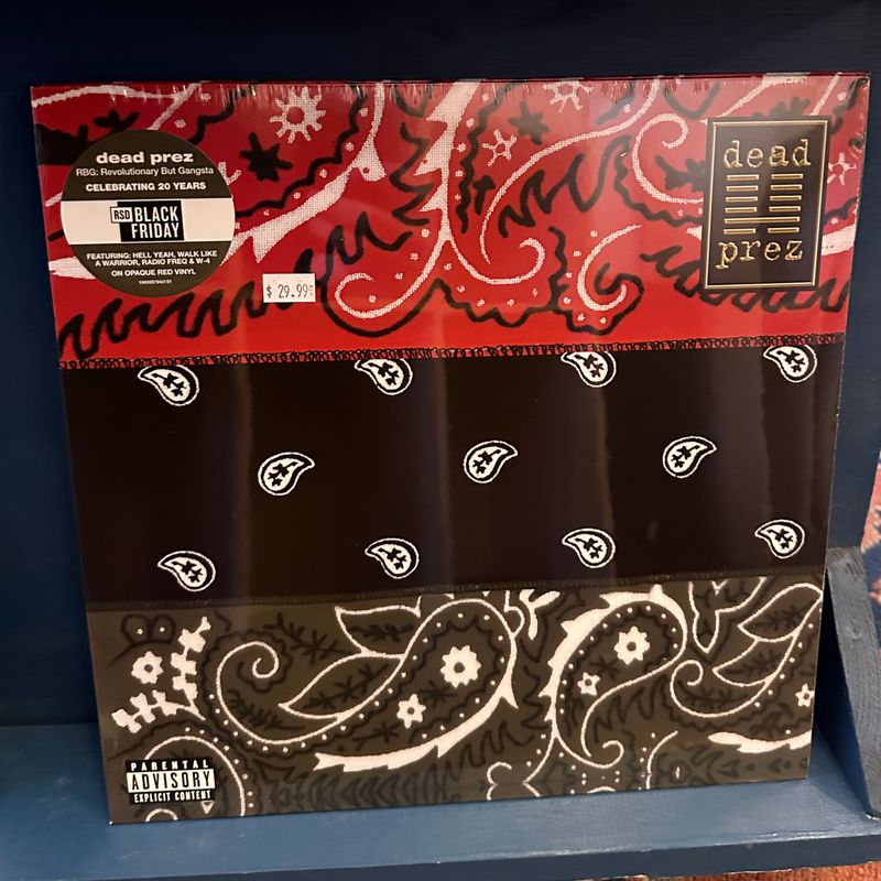 Dead Prez &quot;RBG: Revolutionary But Gangsta&quot; LP (RSD Black Friday 2024 - Red VInyl)
