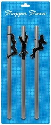 STRIPPER STRAWS FEMALE 3PK