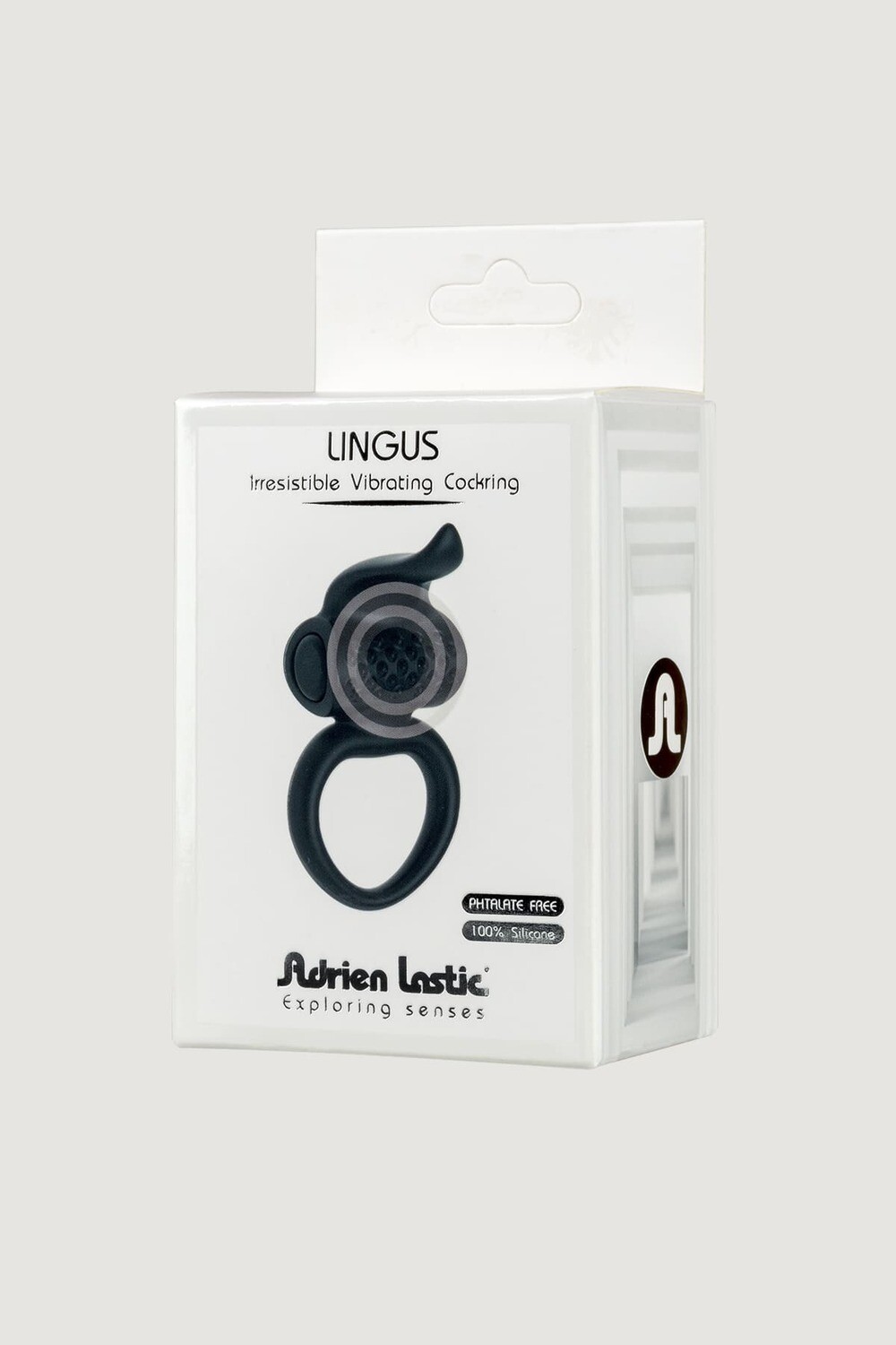 ADRIEN LASTIC LINGUS BLACK VIBRATING C RING