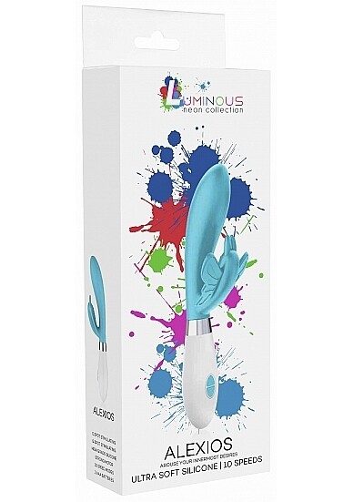 ALEXIOS BUTTERFLY &amp; G-SPOT VIBRATOR TURQUOISE