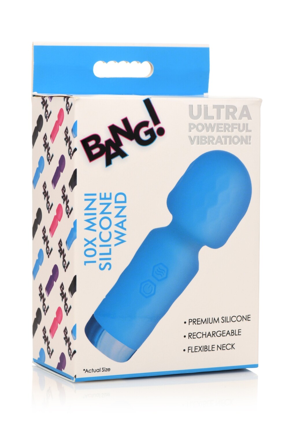 BANG! 10X MINI SILICONE WAND BLUE