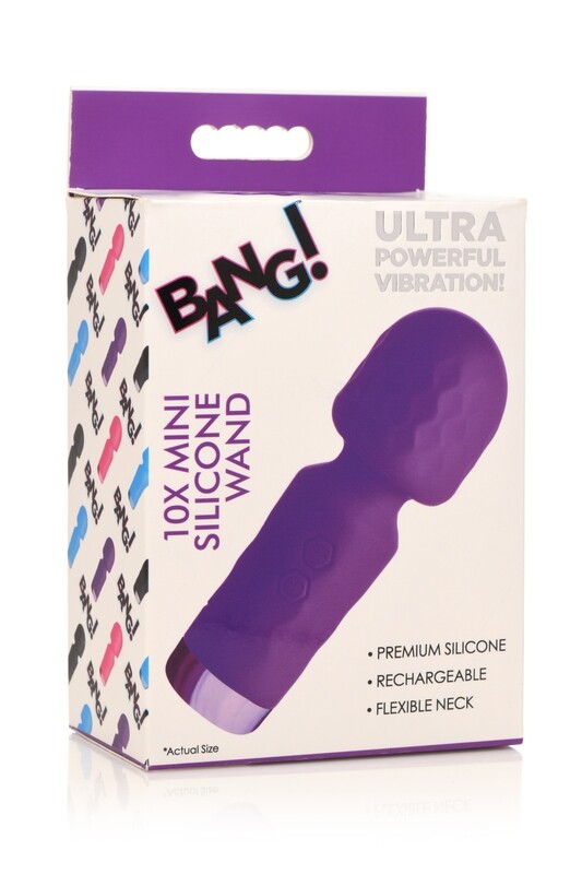 BANG! 10X MINI SILICONE WAND PURPLE