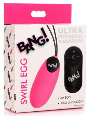 BANG! SWIRL SILICONE EGG PINK