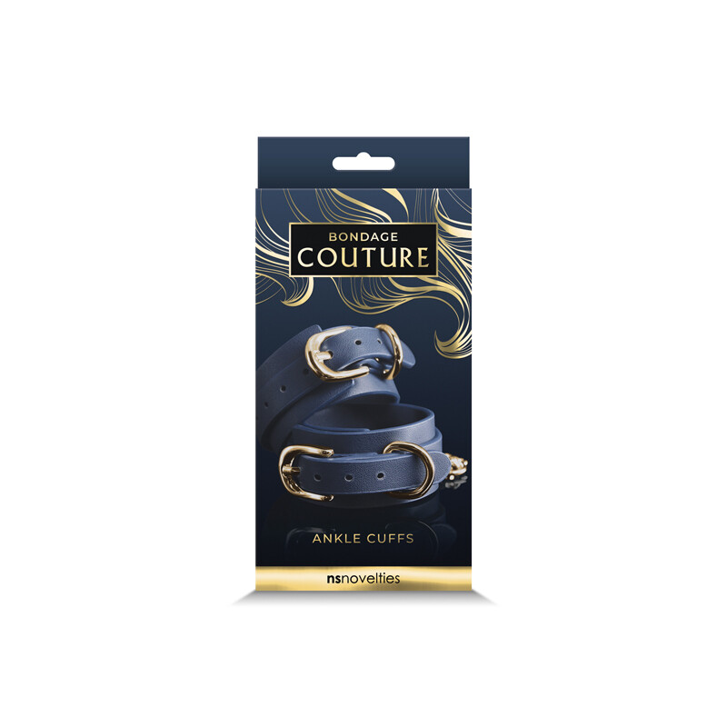 BONDAGE COUTURE ANKLE CUFF BLUE