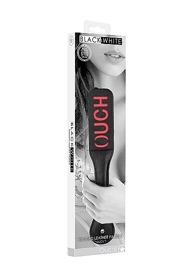B&amp;W BONDED LEATHER PADDLE &quot;OUCH&quot;