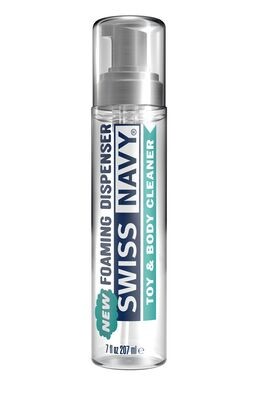 SWISS NAVY TOY &amp; BODY CLEANER 7OZ FOAMING