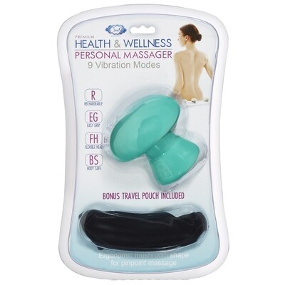 CLOUD 9 HEALTH &amp; WELLNESS TEAL PERSONAL MUSHROOM MASSAGER