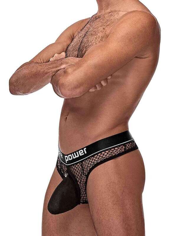COCK PIT COCK RING THONG BLACK S/M