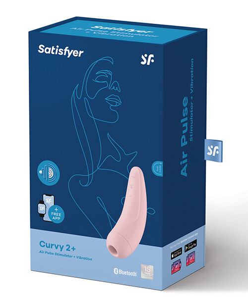 SATISFYER CURVY 2+ PINK W/ APP