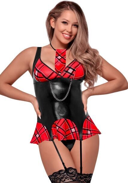 DISCIPLINE ME SCHOOL GIRL RED PLAID S/M (CHEAP THRILLS)