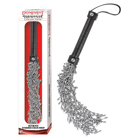 DOMINANT SUBMISSIVE ULTIMATE STUDDED CHAIN WHIP