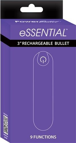 ESSENTIAL 3.5&quot; PURPLE POWER BULLET W/ CASE