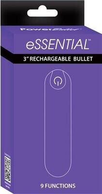 ESSENTIAL 3.5" PURPLE POWER BULLET W/ CASE