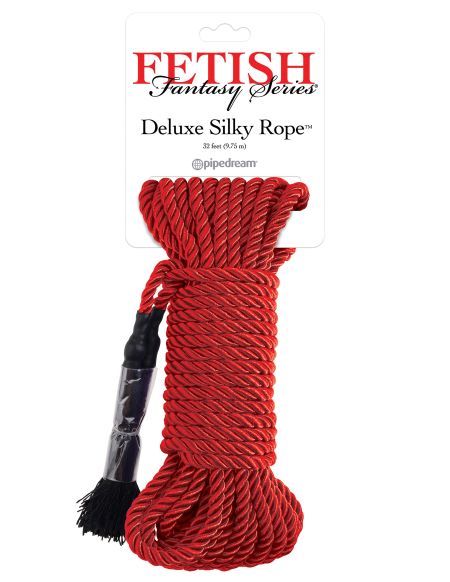 FETISH FANTASY DELUXE SILK ROPE RED