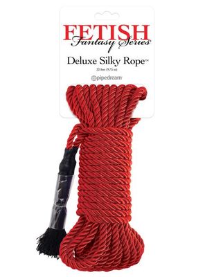 FETISH FANTASY DELUXE SILK ROPE RED