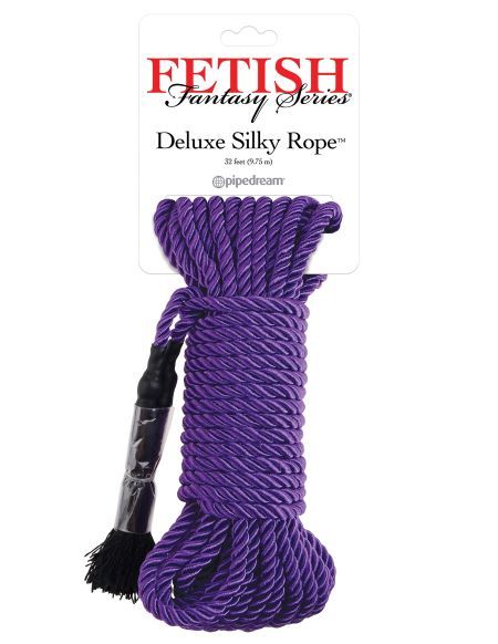 FETISH FANTASY DELUXE SILKY ROPE PURPLE