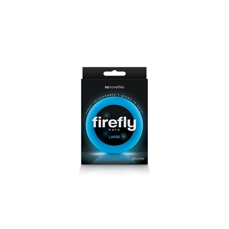 FIREFLY HALO LARGE COCK RING BLUE