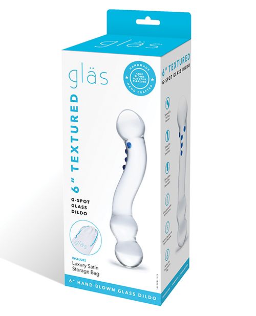 GLAS 6&quot; CURVED G-SPOT GLASS DILDO