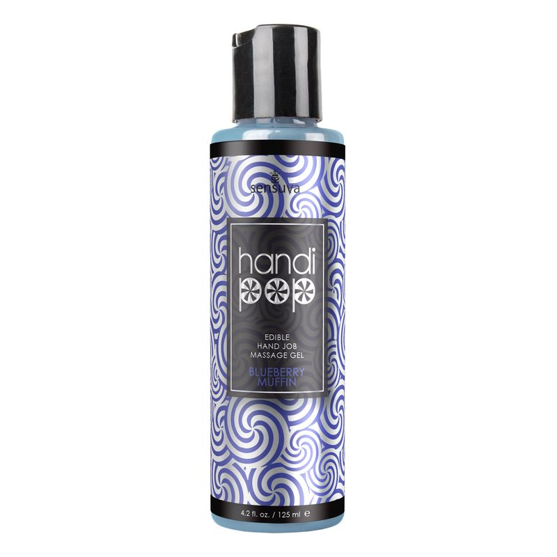 HANDIPOP EDIBLE HANDJOB MASSAGE GEL BLUEBERRY MUFFIN 4.2 OZ