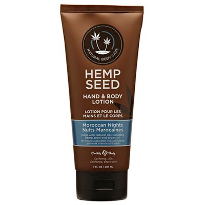 HEMP SEED HAND &amp; BODY LOTION MOROCCAN NIGHTS 7OZ TUBE